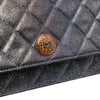 Chanel Quilted Iridescent Lambskin Tartan Button Wallet On Chain Secondhand