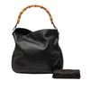 Gucci Calfskin Bamboo Web Satchel Secondhand