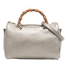 Gucci Medium Calfskin Bamboo Shopper Boston Bag Secondhand