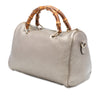 Gucci Medium Calfskin Bamboo Shopper Boston Bag Secondhand
