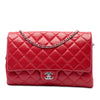 Chanel CC Quilted Caviar Flap Clutch with Chain Secondhand