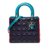 Dior Medium Tricolor Lambskin Cannage Lady Dior Secondhand