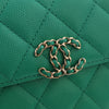 Chanel Mini CC Quilted Caviar Top Handle Flap with Chain Secondhand