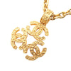 Chanel Gold Plated Triple CC Pendant Necklace Secondhand
