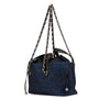 Secondhand Chanel CC Straw and Caviar Satchel