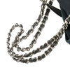 Secondhand Chanel CC Straw and Caviar Satchel
