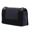 Chanel Small Bicolor Quilted Grosgrain Satin Small Mademoiselle Double Flap Secondhand