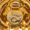 Secondhand Chanel Gold Plated Rhinestones Round Clip on Earrings