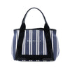 Balenciaga Canvas Striped Navy Cabas S Secondhand