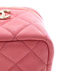 Chanel Quilted Lambskin Cube Chain Wristlet Case Secondhand