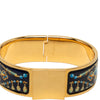Hermès Wide Printed Enamel Loquet Bracelet PM Secondhand