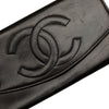 Chanel CC Lambskin Stitched Double Flap Long Wallet Secondhand