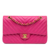 Chanel Medium Classic Chevron Lambskin Double Flap Secondhand