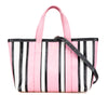 Balenciaga Small Lambskin Barbes East West Striped Shopper Tote Secondhand