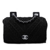 Chanel CC Medium Woven Crochet Knit Single Flap Secondhand