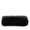 Chanel CC Medium Woven Crochet Knit Single Flap Secondhand