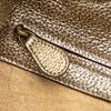 Bottega Veneta Small Metallic Intrecciato Trimmed Cervo Bucket Bag Secondhand