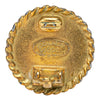 Chanel CC Gold Plated Resin Button Clip on Earrings Secondhand