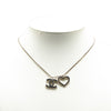 Secondhand Chanel Brass CC Open Heart Pendant Necklace