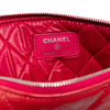Chanel Small Quilted Patent Valentine Hearts O Case Clutch Secondhand