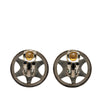Secondhand Chanel Silver Round Star Clip on Earrings