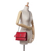 Saint Laurent Medium Croc Embossed Leather Sunset Crossbody Secondhand