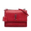 Saint Laurent Medium Croc Embossed Leather Sunset Crossbody Secondhand