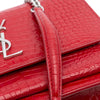 Saint Laurent Medium Croc Embossed Leather Sunset Crossbody Secondhand