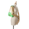 Fendi Zucca Embossed Leather Chain Midi Baguette Secondhand