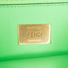 Fendi Zucca Embossed Leather Chain Midi Baguette Secondhand