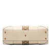 Gucci Calfskin and GG Canvas Nailhead Tote Secondhand