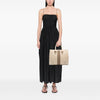 Gucci Calfskin and GG Canvas Nailhead Tote Secondhand