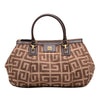 Givenchy Leather Trimmed Canvas 4G Double Zip Satchel Secondhand