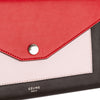 Secondhand Celine Tricolor Leather Pocket Envelope Wallet On Chain
