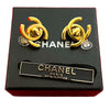 Chanel CC Gold Plated Turn Lock Clip on Earrings Secondhand