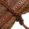 Gucci Perforated Leather Studded Malika Clutch Secondhand