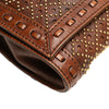 Gucci Perforated Leather Studded Malika Clutch Secondhand