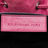 Balenciaga Lambskin Motocross Giant Brogues Pompon Bucket Bag Secondhand