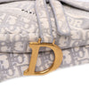 Dior Oblique Embroidered Canvas Saddle Bag Secondhand