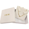 Dior Gold Plated Faux Pearl and Strass Clair D Lune Necklace Secondhand