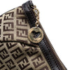 Fendi Zucchino Canvas Chain Pochette Secondhand