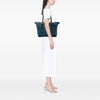 Prada Saffiano Trimmed Tessuto Satchel Secondhand