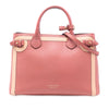 Burberry Medium Bicolor Leather and House Check Banner Satchel Secondhand