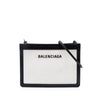 Balenciaga Canvas Navy Pochette M Crossbody Secondhand