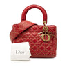 Dior Medium Lambskin Cannage Studded Supple Lady Dior Secondhand