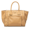 Prada Vitello Daino Front Pocket Open Convertible Tote Secondhand