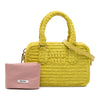 Miu Miu Raffia Crochet Arcadie Top Handle Bag Secondhand