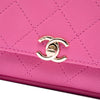 Chanel CC Quilted Goatskin Casual Trip Flap Secondhand