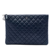 Chanel Large Quilted Lambskin Cosmo Charm O Case Clutch Secondhand