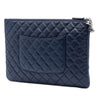 Chanel Large Quilted Lambskin Cosmo Charm O Case Clutch Secondhand